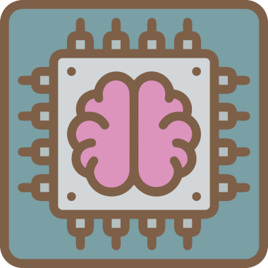 Yapay zeka simgesi png biçimi basit ai outline logo tasarım makinesi öğrenme sembolü nöral ağ dijital beyin ikonu grafik gösterimi izole edilmiş düz vektör modern minimalist biçim