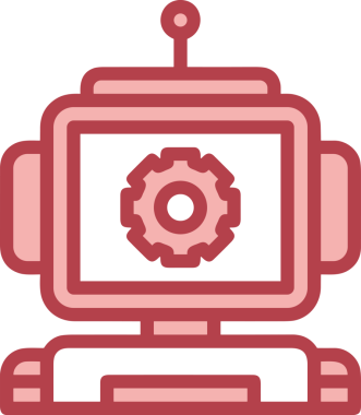 Yapay zeka simgesi png biçimi basit ai outline logo tasarım makinesi öğrenme sembolü nöral ağ dijital beyin ikonu grafik gösterimi izole edilmiş düz vektör modern minimalist biçim