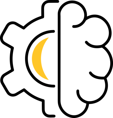 Yapay zeka simgesi png biçimi basit ai outline logo tasarım makinesi öğrenme sembolü nöral ağ dijital beyin ikonu grafik gösterimi izole edilmiş düz vektör modern minimalist biçim