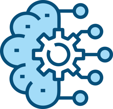 Yapay zeka simgesi png biçimi basit ai outline logo tasarım makinesi öğrenme sembolü nöral ağ dijital beyin ikonu grafik gösterimi izole edilmiş düz vektör modern minimalist biçim