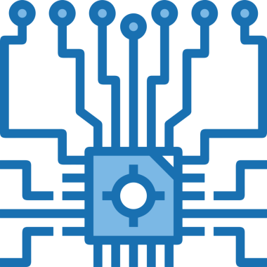 Yapay zeka simgesi png biçimi basit ai outline logo tasarım makinesi öğrenme sembolü nöral ağ dijital beyin ikonu grafik gösterimi izole edilmiş düz vektör modern minimalist biçim