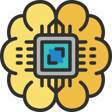 Yapay zeka simgesi png biçimi basit ai outline logo tasarım makinesi öğrenme sembolü nöral ağ dijital beyin ikonu grafik gösterimi izole edilmiş düz vektör modern minimalist biçim