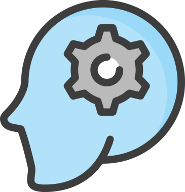 Yapay zeka simgesi png biçimi basit ai outline logo tasarım makinesi öğrenme sembolü nöral ağ dijital beyin ikonu grafik gösterimi izole edilmiş düz vektör modern minimalist biçim