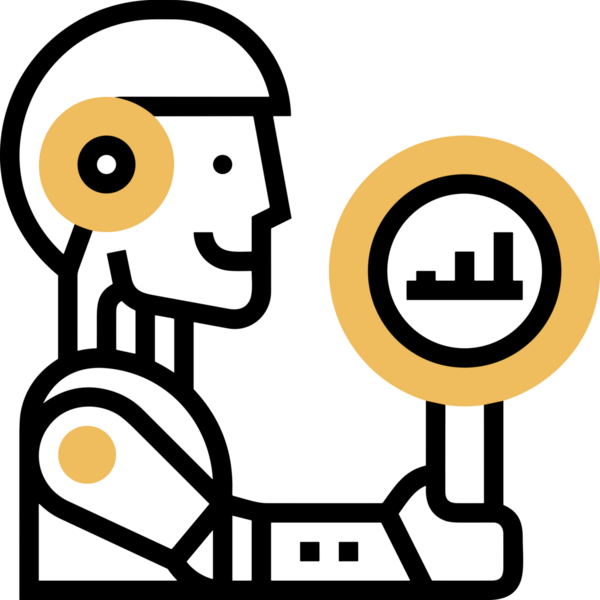 Yapay zeka simgesi png biçimi basit ai outline logo tasarım makinesi öğrenme sembolü nöral ağ dijital beyin ikonu grafik gösterimi izole edilmiş düz vektör modern minimalist biçim