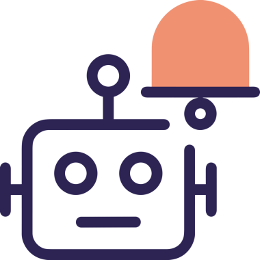 Yapay zeka simgesi png biçimi basit ai outline logo tasarım makinesi öğrenme sembolü nöral ağ dijital beyin ikonu grafik gösterimi izole edilmiş düz vektör modern minimalist biçim