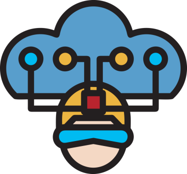 Yapay zeka simgesi png biçimi basit ai outline logo tasarım makinesi öğrenme sembolü nöral ağ dijital beyin ikonu grafik gösterimi izole edilmiş düz vektör modern minimalist biçim