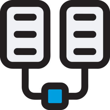 Yapay zeka simgesi png biçimi basit ai outline logo tasarım makinesi öğrenme sembolü nöral ağ dijital beyin ikonu grafik gösterimi izole edilmiş düz vektör modern minimalist biçim