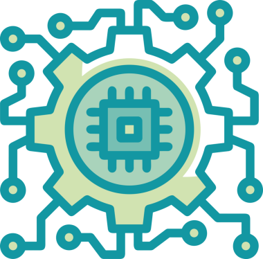 Yapay zeka simgesi png biçimi basit ai outline logo tasarım makinesi öğrenme sembolü nöral ağ dijital beyin ikonu grafik gösterimi izole edilmiş düz vektör modern minimalist biçim