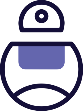 Yapay zeka simgesi png biçimi basit ai outline logo tasarım makinesi öğrenme sembolü nöral ağ dijital beyin ikonu grafik gösterimi izole edilmiş düz vektör modern minimalist biçim