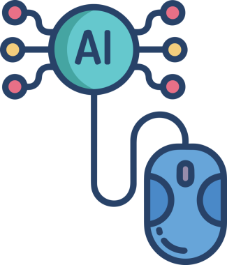Yapay zeka simgesi png biçimi basit ai outline logo tasarım makinesi öğrenme sembolü nöral ağ dijital beyin ikonu grafik gösterimi izole edilmiş düz vektör modern minimalist biçim