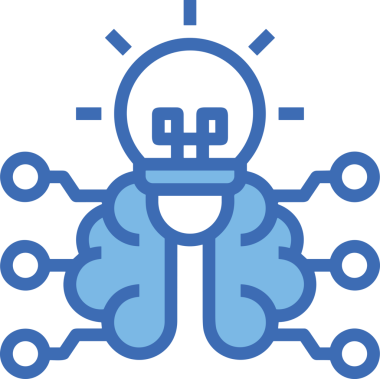 Yapay zeka simgesi png biçimi basit ai outline logo tasarım makinesi öğrenme sembolü nöral ağ dijital beyin ikonu grafik gösterimi izole edilmiş düz vektör modern minimalist biçim