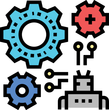 Yapay zeka simgesi png biçimi basit ai outline logo tasarım makinesi öğrenme sembolü nöral ağ dijital beyin ikonu grafik gösterimi izole edilmiş düz vektör modern minimalist biçim