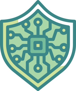 Yapay zeka simgesi png biçimi basit ai outline logo tasarım makinesi öğrenme sembolü nöral ağ dijital beyin ikonu grafik gösterimi izole edilmiş düz vektör modern minimalist biçim