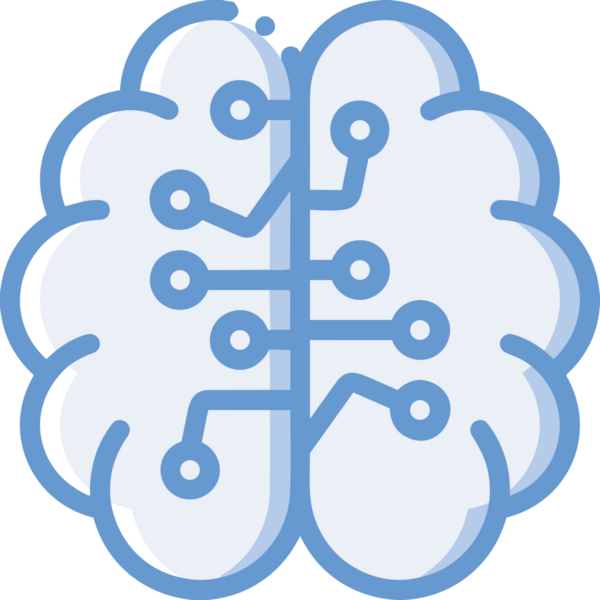 Yapay zeka simgesi png biçimi basit ai outline logo tasarım makinesi öğrenme sembolü nöral ağ dijital beyin ikonu grafik gösterimi izole edilmiş düz vektör modern minimalist biçim