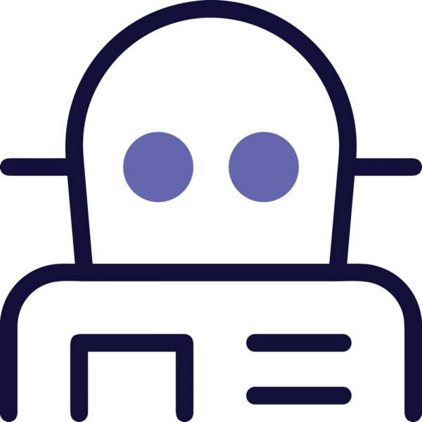 Yapay zeka simgesi png biçimi basit ai outline logo tasarım makinesi öğrenme sembolü nöral ağ dijital beyin ikonu grafik gösterimi izole edilmiş düz vektör modern minimalist biçim