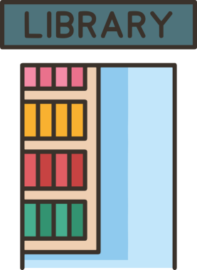 Kitap simgesi, edebiyat eğitimi bilgisini temsil eden, indirme için dijital vektör minimal düz grafik çizimi içeren basit ana hatlar biçiminde kullanılabilir.