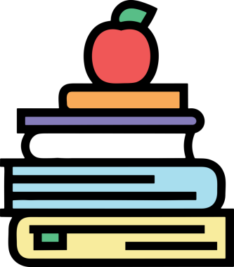 Kitap simgesi, edebiyat eğitimi bilgisini temsil eden, indirme için dijital vektör minimal düz grafik çizimi içeren basit ana hatlar biçiminde kullanılabilir.
