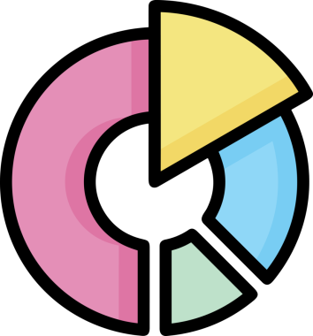 Grafik simgesi png biçimi sunum tasarımı için yüksek kalite web uygulama mobil şablon grafik bilgi analizi iş raporu mali istatistik eğitimi etkileşimli modern minimalist