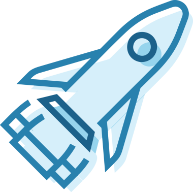 Modern Tasarım, Web, Uygulama ve Dijital İllüstrasyon için Roket Simgesi PNG Biçimi