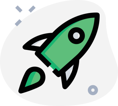 Modern Tasarım, Web, Uygulama ve Dijital İllüstrasyon için Roket Simgesi PNG Biçimi