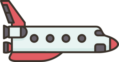 Modern Tasarım, Web, Uygulama ve Dijital İllüstrasyon için Roket Simgesi PNG Biçimi