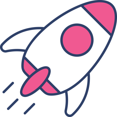 Modern Tasarım, Web, Uygulama ve Dijital İllüstrasyon için Roket Simgesi PNG Biçimi