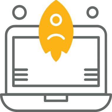 Modern Tasarım, Web, Uygulama ve Dijital İllüstrasyon için Roket Simgesi PNG Biçimi