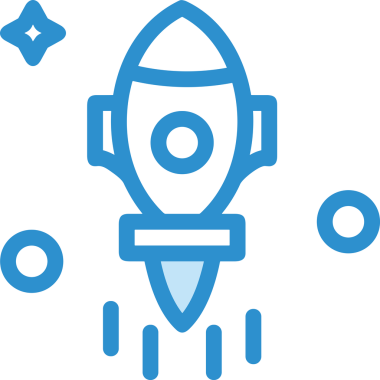 Modern Tasarım, Web, Uygulama ve Dijital İllüstrasyon için Roket Simgesi PNG Biçimi