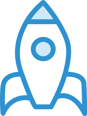 Modern Tasarım, Web, Uygulama ve Dijital İllüstrasyon için Roket Simgesi PNG Biçimi