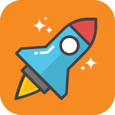 Modern Tasarım, Web, Uygulama ve Dijital İllüstrasyon için Roket Simgesi PNG Biçimi