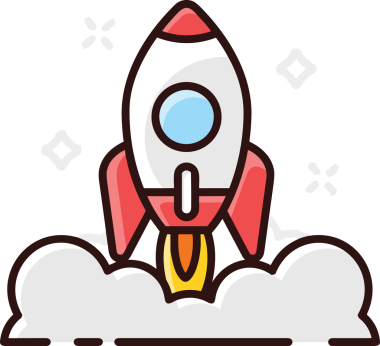 Modern Tasarım, Web, Uygulama ve Dijital İllüstrasyon için Roket Simgesi PNG Biçimi