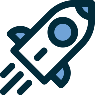 Modern Tasarım, Web, Uygulama ve Dijital İllüstrasyon için Roket Simgesi PNG Biçimi