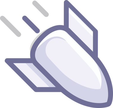 Modern Tasarım, Web, Uygulama ve Dijital İllüstrasyon için Roket Simgesi PNG Biçimi