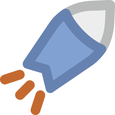 Modern Tasarım, Web, Uygulama ve Dijital İllüstrasyon için Roket Simgesi PNG Biçimi