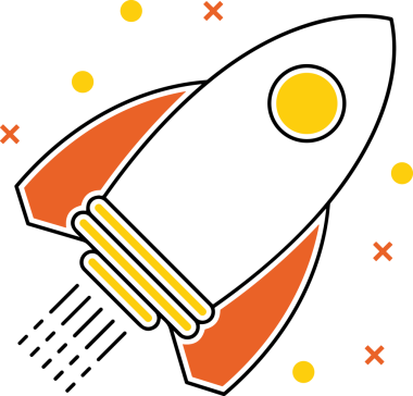 Modern Tasarım, Web, Uygulama ve Dijital İllüstrasyon için Roket Simgesi PNG Biçimi