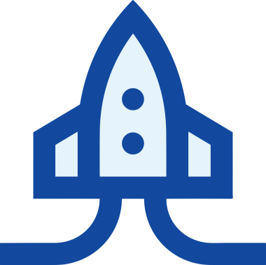 Modern Tasarım, Web, Uygulama ve Dijital İllüstrasyon için Roket Simgesi PNG Biçimi