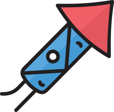 Modern Tasarım, Web, Uygulama ve Dijital İllüstrasyon için Roket Simgesi PNG Biçimi