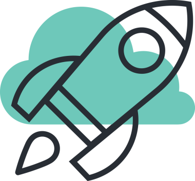 Modern Tasarım, Web, Uygulama ve Dijital İllüstrasyon için Roket Simgesi PNG Biçimi