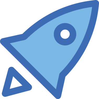 Modern Tasarım, Web, Uygulama ve Dijital İllüstrasyon için Roket Simgesi PNG Biçimi