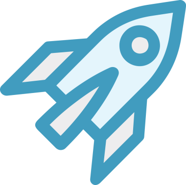 Modern Tasarım, Web, Uygulama ve Dijital İllüstrasyon için Roket Simgesi PNG Biçimi