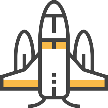 Modern Tasarım, Web, Uygulama ve Dijital İllüstrasyon için Roket Simgesi PNG Biçimi