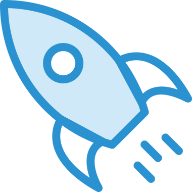 Modern Tasarım, Web, Uygulama ve Dijital İllüstrasyon için Roket Simgesi PNG Biçimi