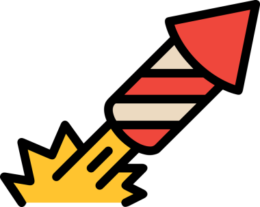 Modern Tasarım, Web, Uygulama ve Dijital İllüstrasyon için Roket Simgesi PNG Biçimi