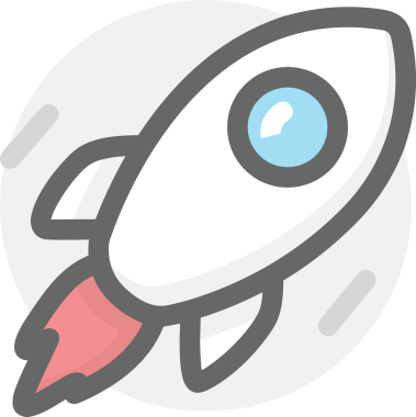 Modern Tasarım, Web, Uygulama ve Dijital İllüstrasyon için Roket Simgesi PNG Biçimi