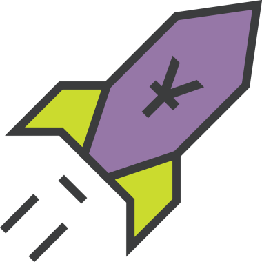 Modern Tasarım, Web, Uygulama ve Dijital İllüstrasyon için Roket Simgesi PNG Biçimi