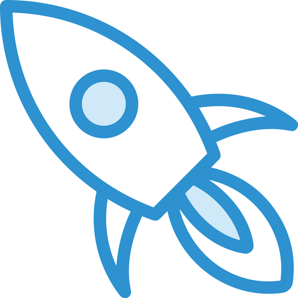 Modern Tasarım, Web, Uygulama ve Dijital İllüstrasyon için Roket Simgesi PNG Biçimi