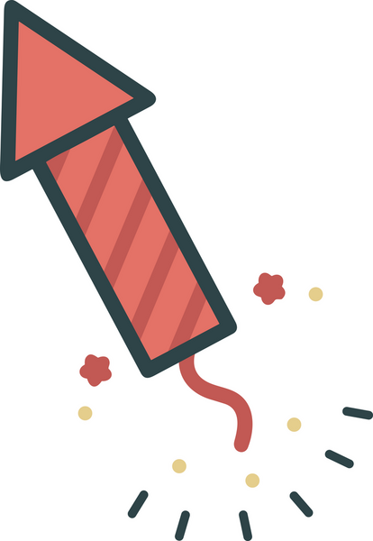 Modern Tasarım, Web, Uygulama ve Dijital İllüstrasyon için Roket Simgesi PNG Biçimi