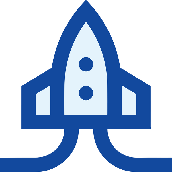 Modern Tasarım, Web, Uygulama ve Dijital İllüstrasyon için Roket Simgesi PNG Biçimi