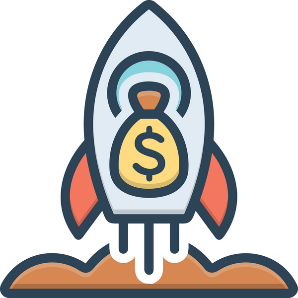 Modern Tasarım, Web, Uygulama ve Dijital İllüstrasyon için Roket Simgesi PNG Biçimi