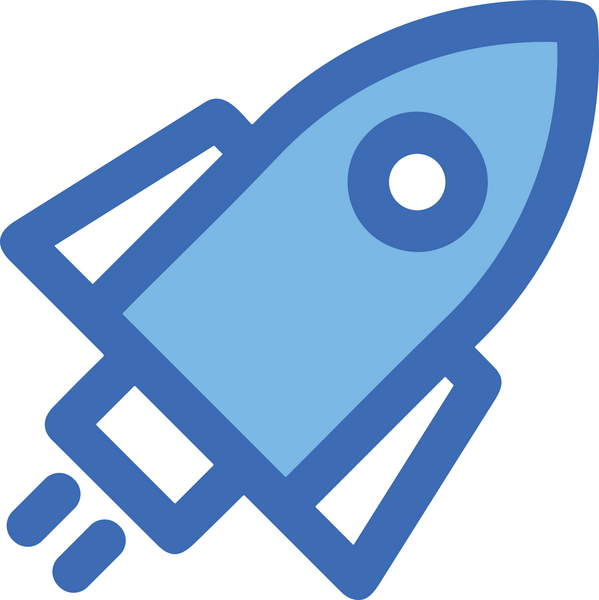 Modern Tasarım, Web, Uygulama ve Dijital İllüstrasyon için Roket Simgesi PNG Biçimi